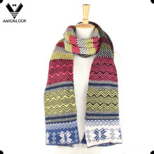 Mode Winter bunte Jacquard Multi-Muster Schal